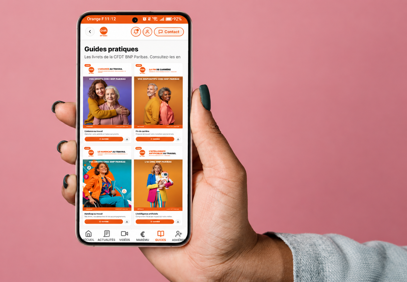 Tous vos droits en poche : téléchargez l'appli CFDT BNP Paribas !